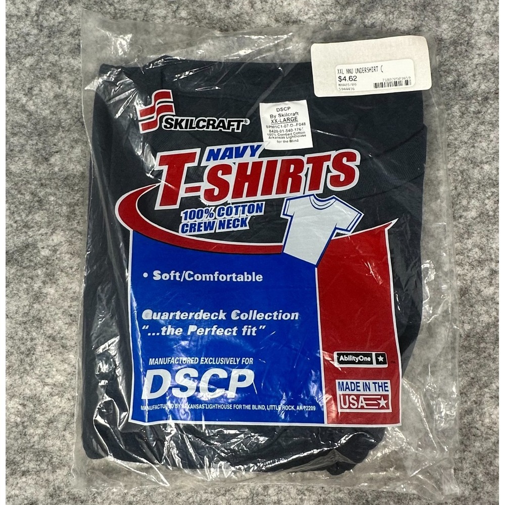 Skilcraft Navy Crew Neck Mens XXL Undershirt Militaria Original DSCP JWOD USA